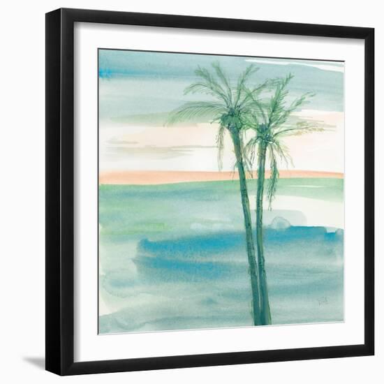 Peaceful Dusk II Tropical-Chris Paschke-Framed Art Print