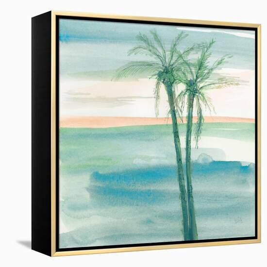 Peaceful Dusk II Tropical-Chris Paschke-Framed Stretched Canvas