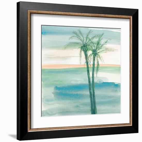 Peaceful Dusk II Tropical-Chris Paschke-Framed Art Print