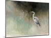 Peaceful Egret Teal-Julia Purinton-Mounted Art Print