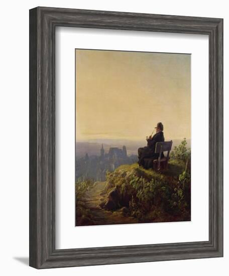 Peaceful Evening-Carl Spitzweg-Framed Giclee Print