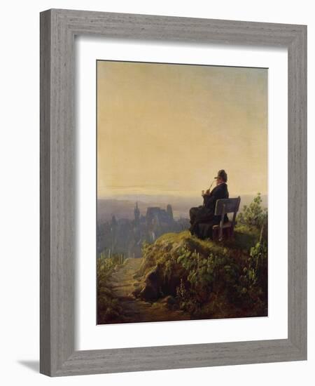 Peaceful Evening-Carl Spitzweg-Framed Giclee Print