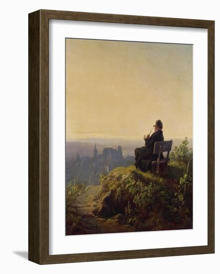 Peaceful Evening-Carl Spitzweg-Framed Giclee Print