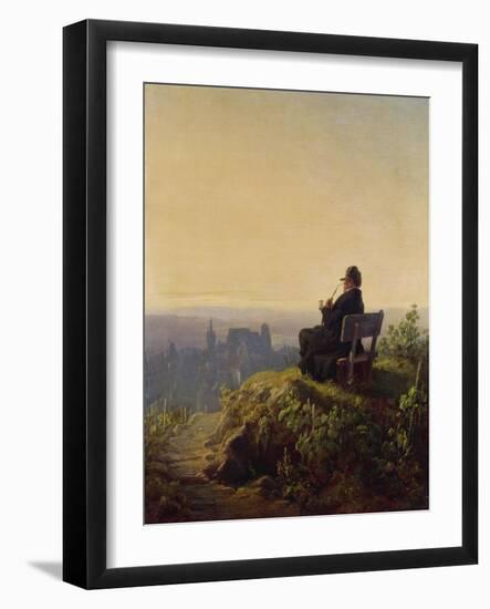 Peaceful Evening-Carl Spitzweg-Framed Giclee Print