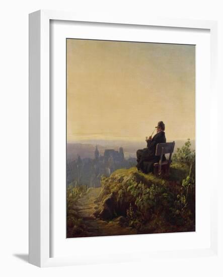 Peaceful Evening-Carl Spitzweg-Framed Giclee Print