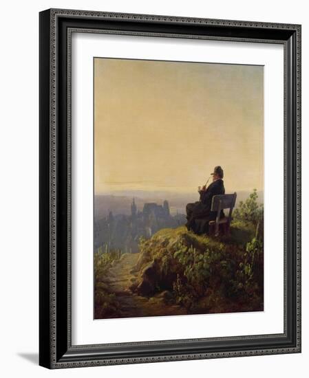 Peaceful Evening-Carl Spitzweg-Framed Giclee Print