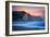 Peaceful Fire Sunset Sky Near Santa Cruz, California Coast-Vincent James-Framed Photographic Print