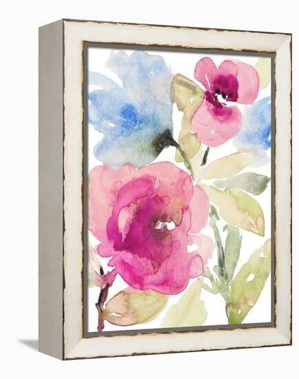 Peaceful Florals I-Lanie Loreth-Framed Stretched Canvas