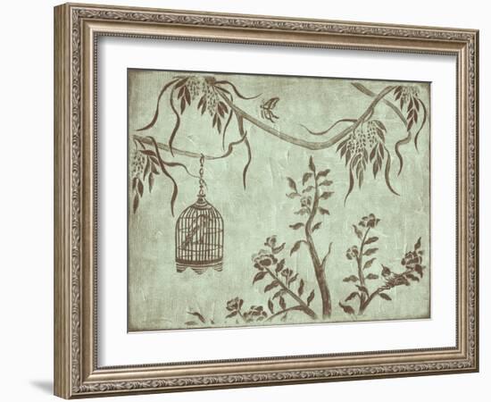 Peaceful Garden III-Nancy Slocum-Framed Art Print