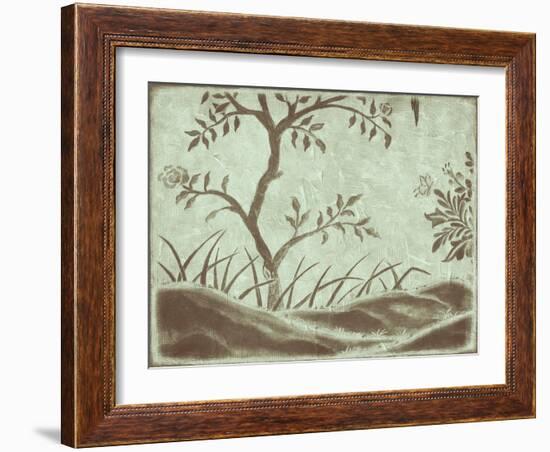 Peaceful Garden IV-Nancy Slocum-Framed Art Print