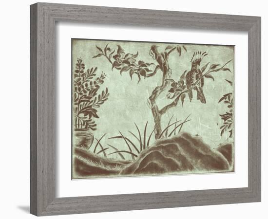 Peaceful Garden V-Nancy Slocum-Framed Art Print