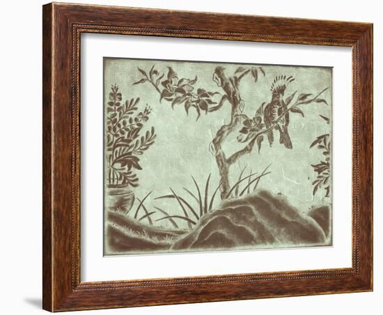 Peaceful Garden V-Nancy Slocum-Framed Art Print