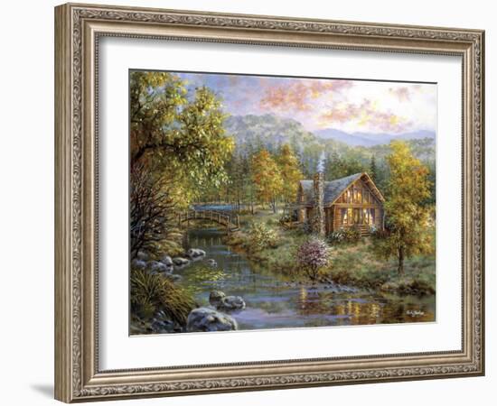 Peaceful Grove-Nicky Boehme-Framed Giclee Print