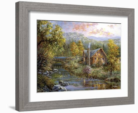 Peaceful Grove-Nicky Boehme-Framed Giclee Print