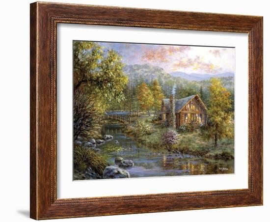 Peaceful Grove-Nicky Boehme-Framed Giclee Print