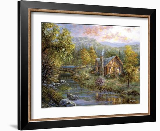 Peaceful Grove-Nicky Boehme-Framed Giclee Print