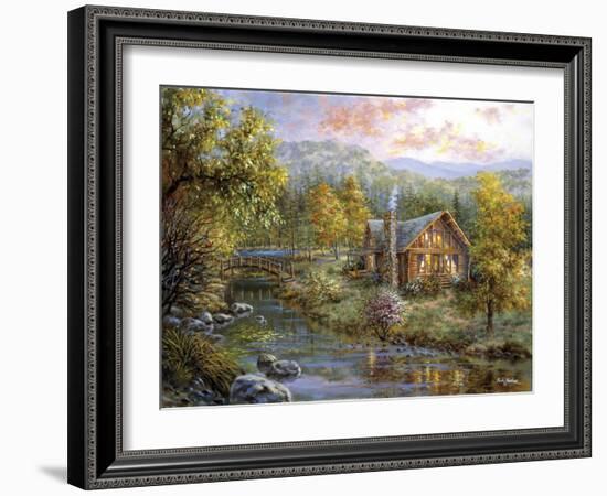 Peaceful Grove-Nicky Boehme-Framed Giclee Print