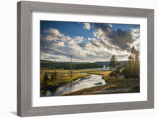 Peaceful Moment Along The Firehole River As It Passes Through Upper Geyser Basin In Yellowstone NP-Bryan Jolley-Framed Photographic Print