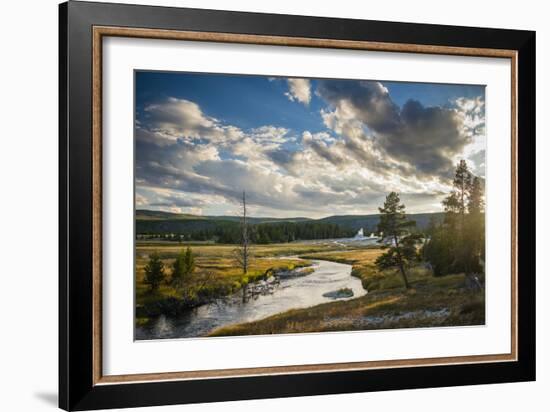 Peaceful Moment Along The Firehole River As It Passes Through Upper Geyser Basin In Yellowstone NP-Bryan Jolley-Framed Photographic Print