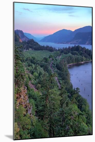 Peaceful Morning at Columbia River Gorge, Oregon-Vincent James-Mounted Photographic Print