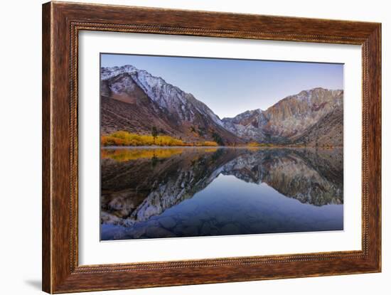Peaceful Morning Reflections at Convict Lake, Eastern Sierras, California-Vincent James-Framed Photographic Print