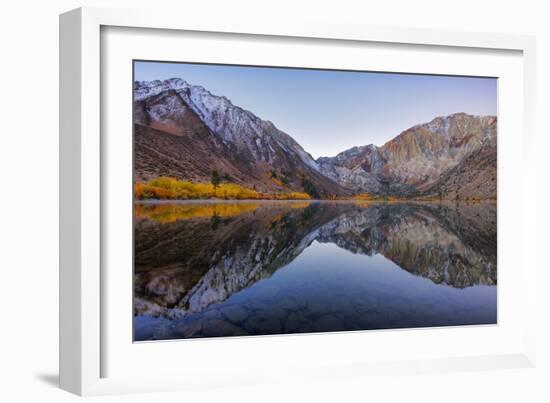 Peaceful Morning Reflections at Convict Lake, Eastern Sierras, California-Vincent James-Framed Photographic Print