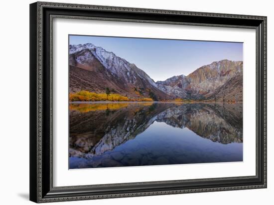 Peaceful Morning Reflections at Convict Lake, Eastern Sierras, California-Vincent James-Framed Photographic Print