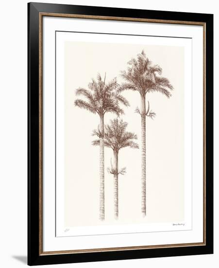 Peaceful Palm - Trio-Hilary Armstrong-Framed Limited Edition