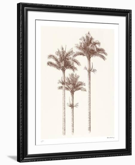 Peaceful Palm - Trio-Hilary Armstrong-Framed Limited Edition