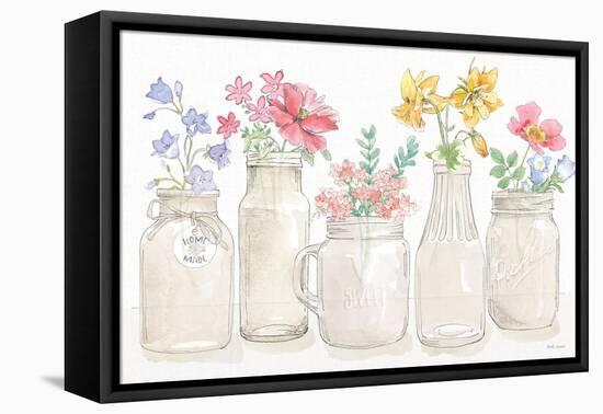 Peaceful Petals I-Beth Grove-Framed Stretched Canvas