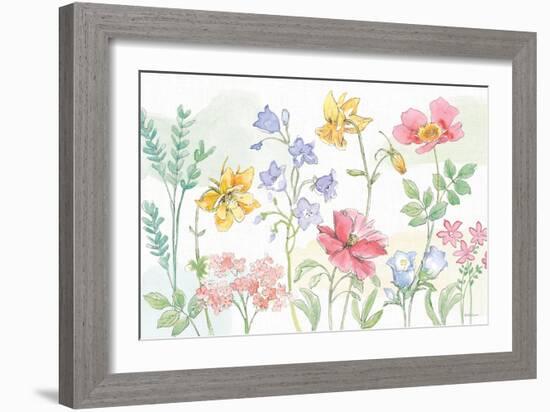 Peaceful Petals VI-Beth Grove-Framed Premium Giclee Print