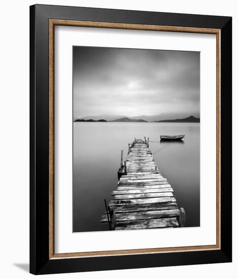 Peaceful Pier-null-Framed Art Print