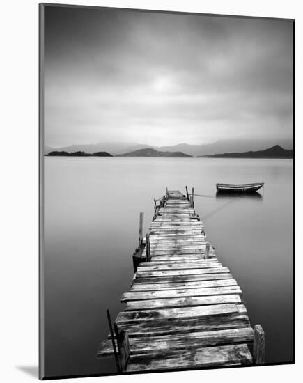 Peaceful Pier-null-Mounted Art Print