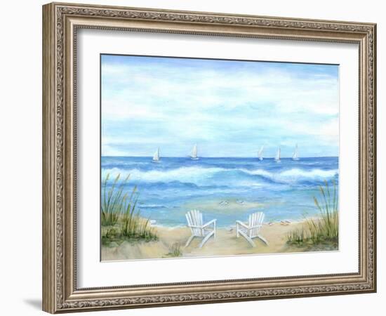 Peaceful Seascape-Marilyn Dunlap-Framed Art Print