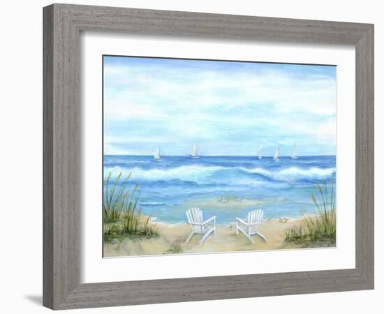 Peaceful Seascape-Marilyn Dunlap-Framed Art Print