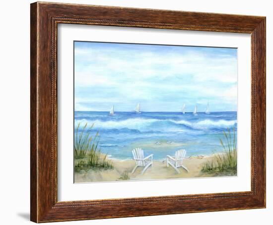 Peaceful Seascape-Marilyn Dunlap-Framed Art Print