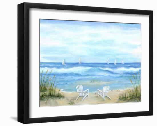 Peaceful Seascape-Marilyn Dunlap-Framed Art Print