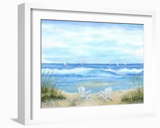 Peaceful Seascape-Marilyn Dunlap-Framed Art Print