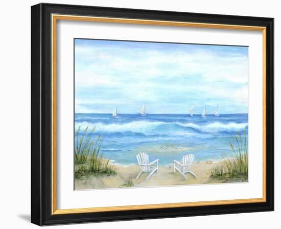 Peaceful Seascape-Marilyn Dunlap-Framed Art Print