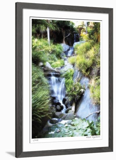 Peaceful Waterfall II-Joy Doherty-Framed Giclee Print