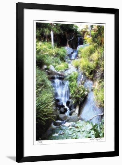 Peaceful Waterfall II-Joy Doherty-Framed Giclee Print