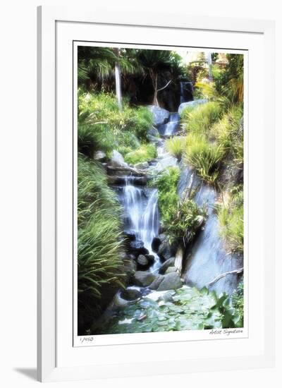 Peaceful Waterfall II-Joy Doherty-Framed Giclee Print