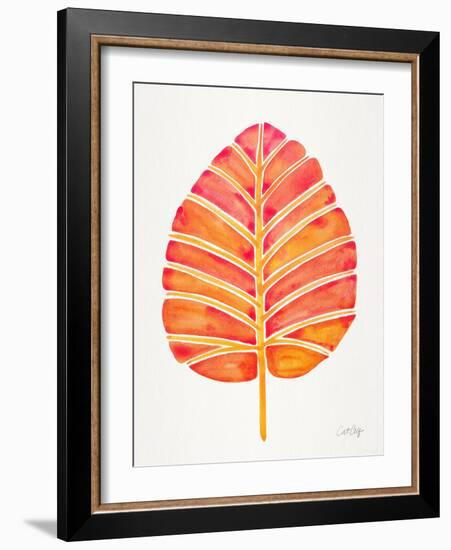 Peach Alocasia-Cat Coquillette-Framed Giclee Print