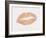 Peach and Gold Lips-Natasha Wescoat-Framed Giclee Print