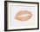 Peach and Gold Lips-Natasha Wescoat-Framed Giclee Print