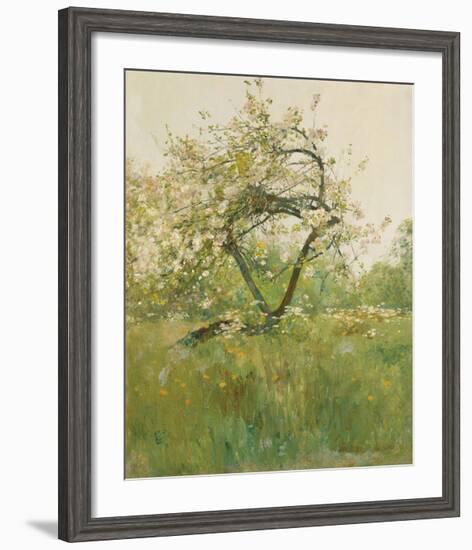 Peach Blossoms - Villiers-le-Bel-Frederick Childe Hassam-Framed Premium Giclee Print