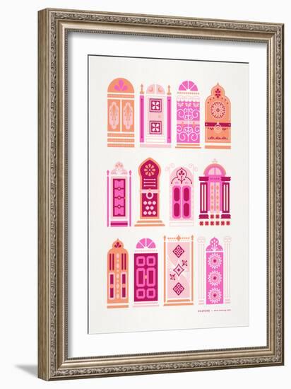 Peach Doors-Cat Coquillette-Framed Giclee Print