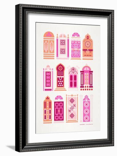 Peach Doors-Cat Coquillette-Framed Giclee Print