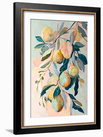 Peach Fruit Branch-Avril Anouilh-Framed Premium Giclee Print