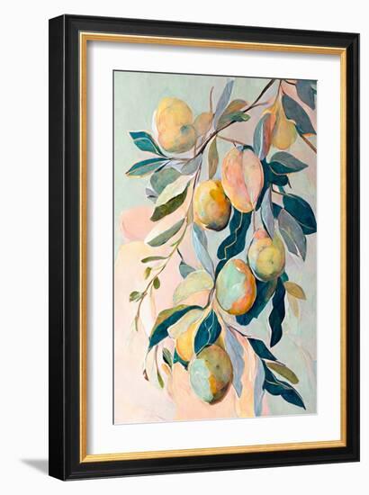 Peach Fruit Branch-Avril Anouilh-Framed Premium Giclee Print